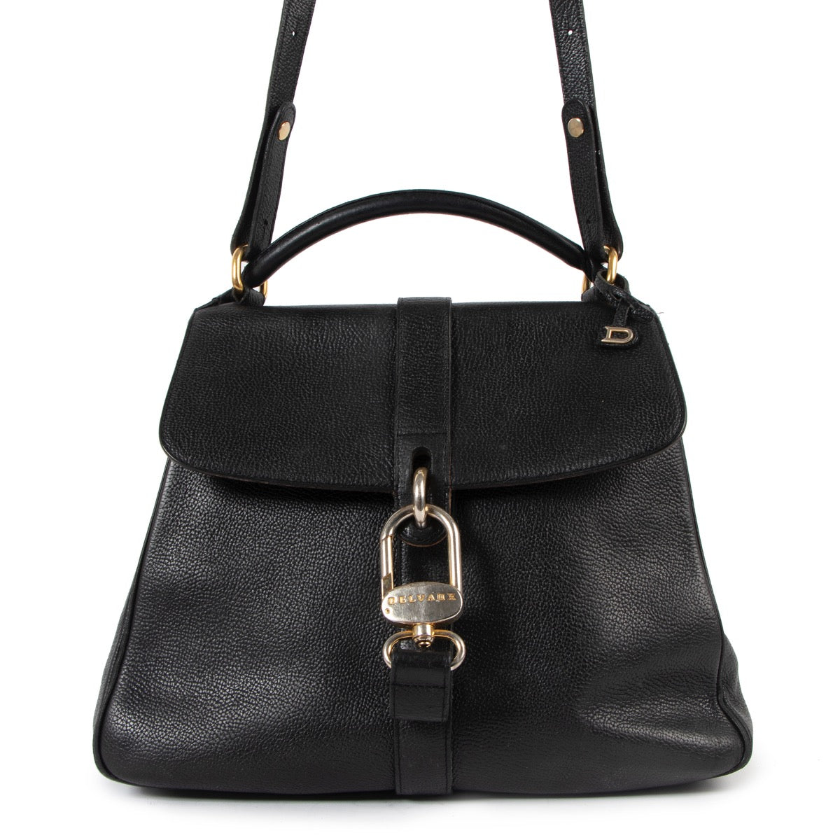 Buy an authentic second hand Delvaux Black Gin Fizz Shoulder Bag in good condition at Labellov.