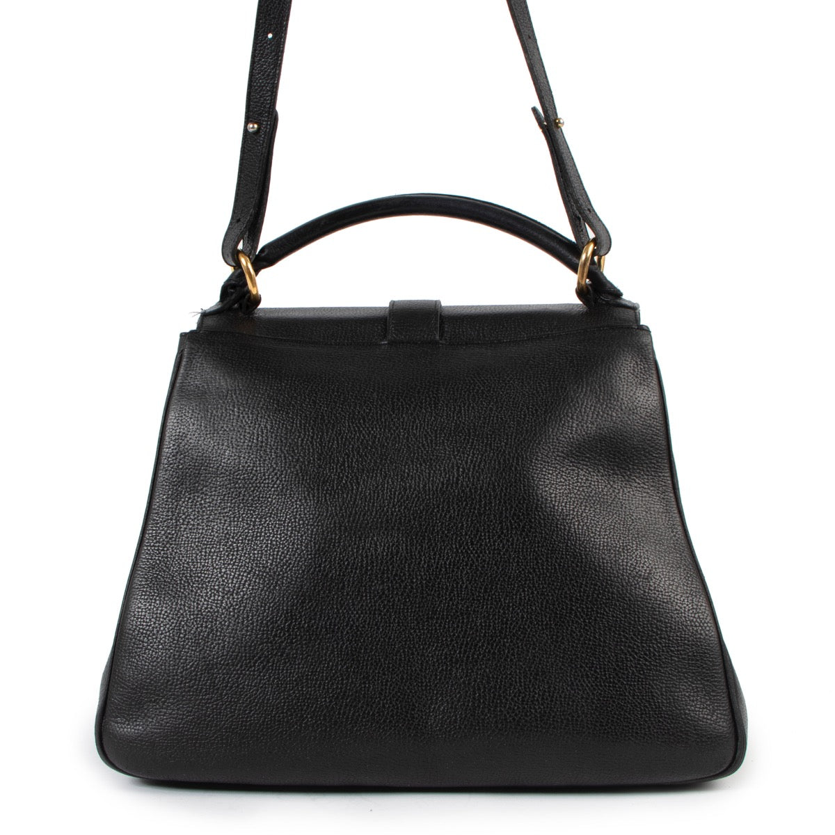 Buy an authentic second hand Delvaux Black Gin Fizz Shoulder Bag in good condition at Labellov.