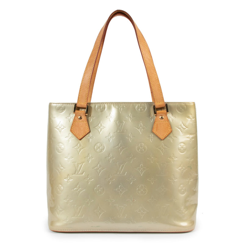 Louis Vuitton Silver Monogram Vernis Houston Tote Bag