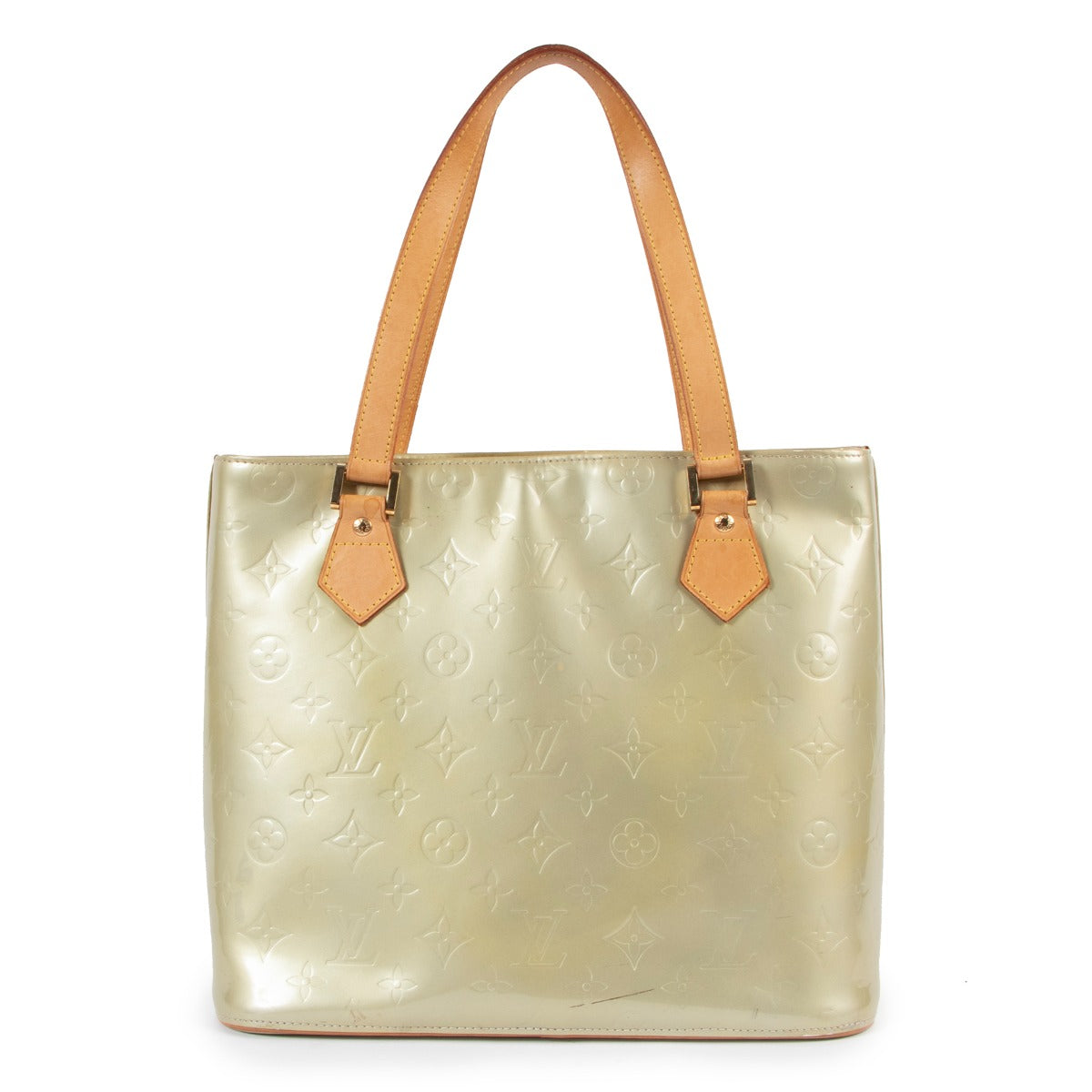 Louis Vuitton Silver Monogram Vernis Houston Tote Bag