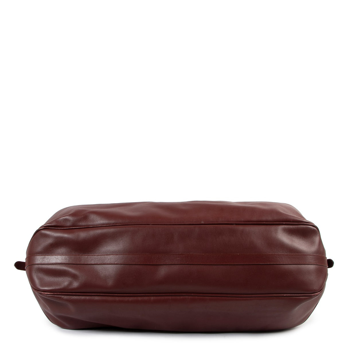 Must de Cartier Burgundy Leather Travel Bag