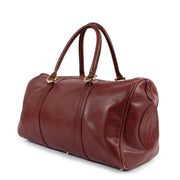 Must de Cartier Vintage Burgundy Leather Boston Bag