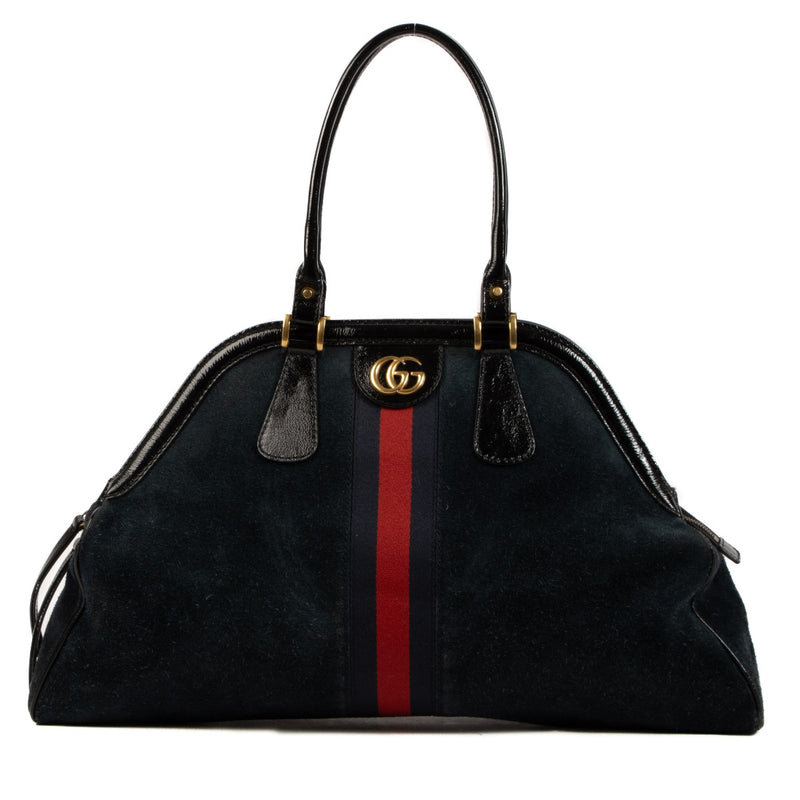 Gucci Blue Suede Re(belle) Satchel Bag