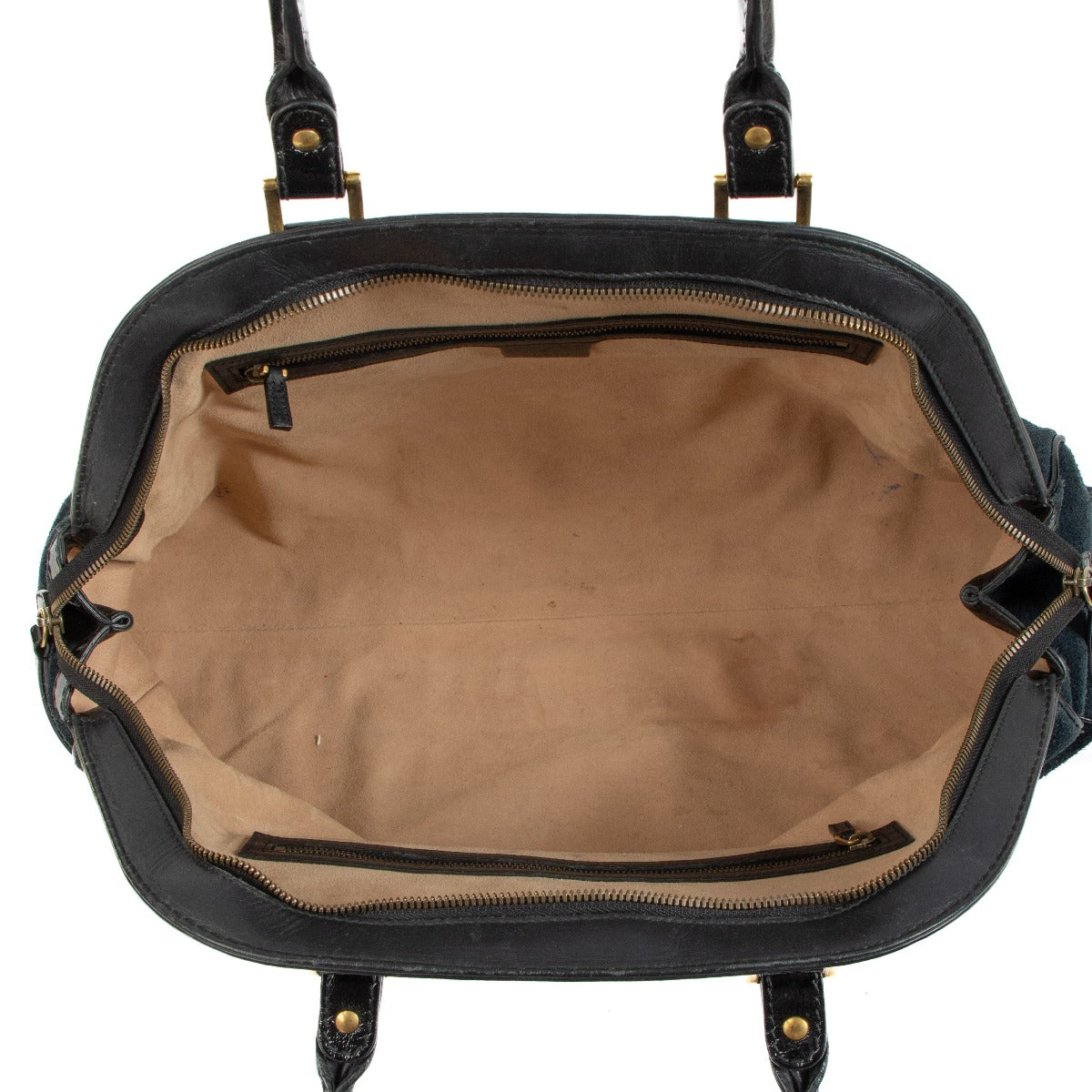 Gucci Blauwe Suède Grote Re(Belle) Satchel Tas