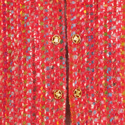 Shop safe online at Labellov in Antwerp this 100% authentic second hand Celine Vintage Red Cropped Tweed Jacket
