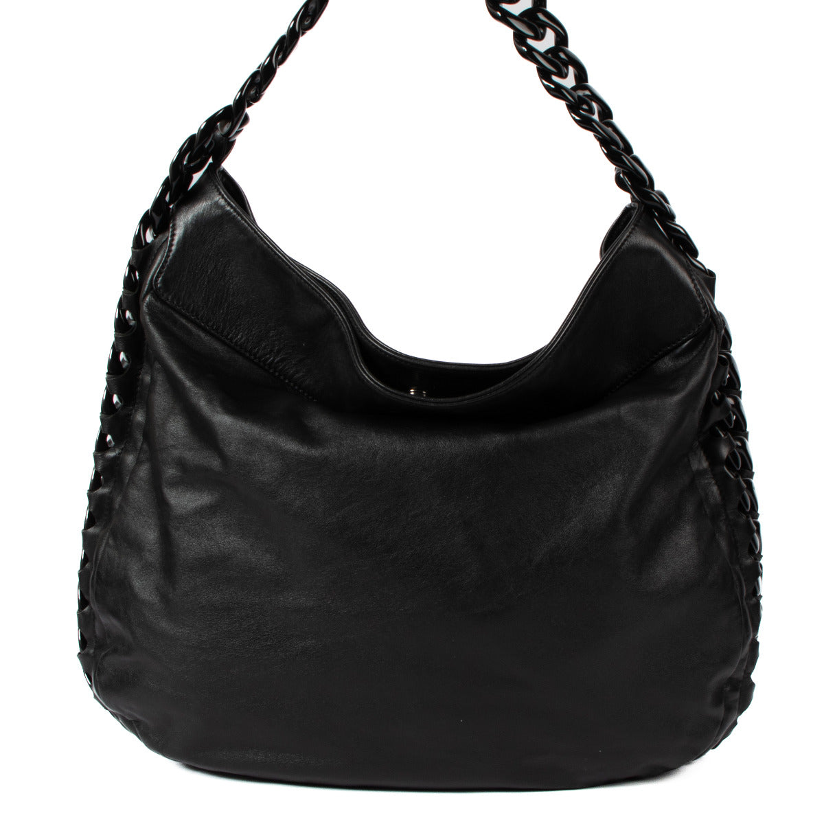 Chanel Black Large Modern Chain Hobo Bag