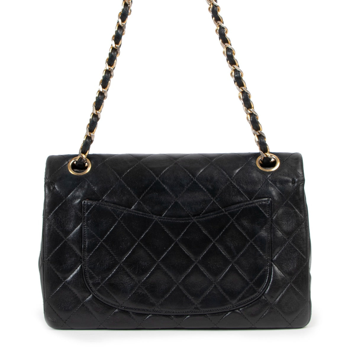 Chanel Vintage Black Calfskin Small Classic Flap Bag