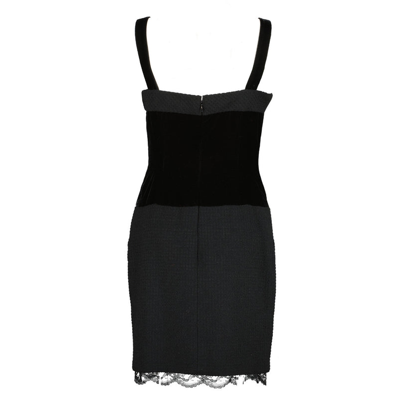 Chanel Black Tweed Dress
