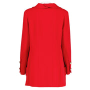 Chanel Vintage Golden Button Red Blazer Single Breasted Jacket