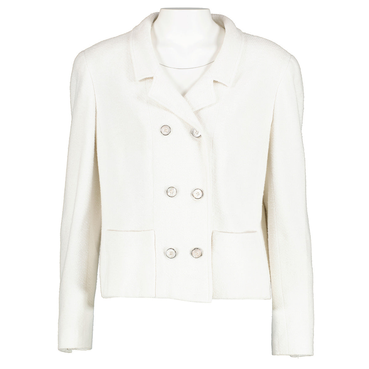 Chanel 98P Spring 1998 White Cotton Jacket