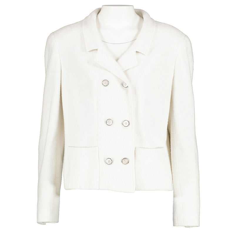 Chanel 98P Spring 1998 White Cotton Jacket