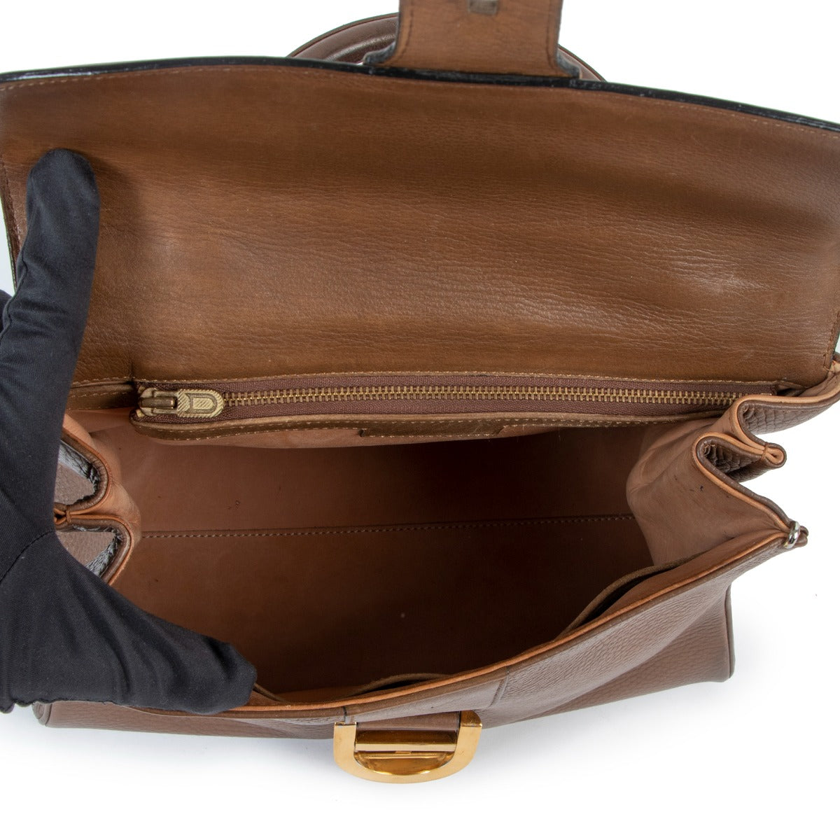 Delvaux Vintage Brown Leather Brillant PM