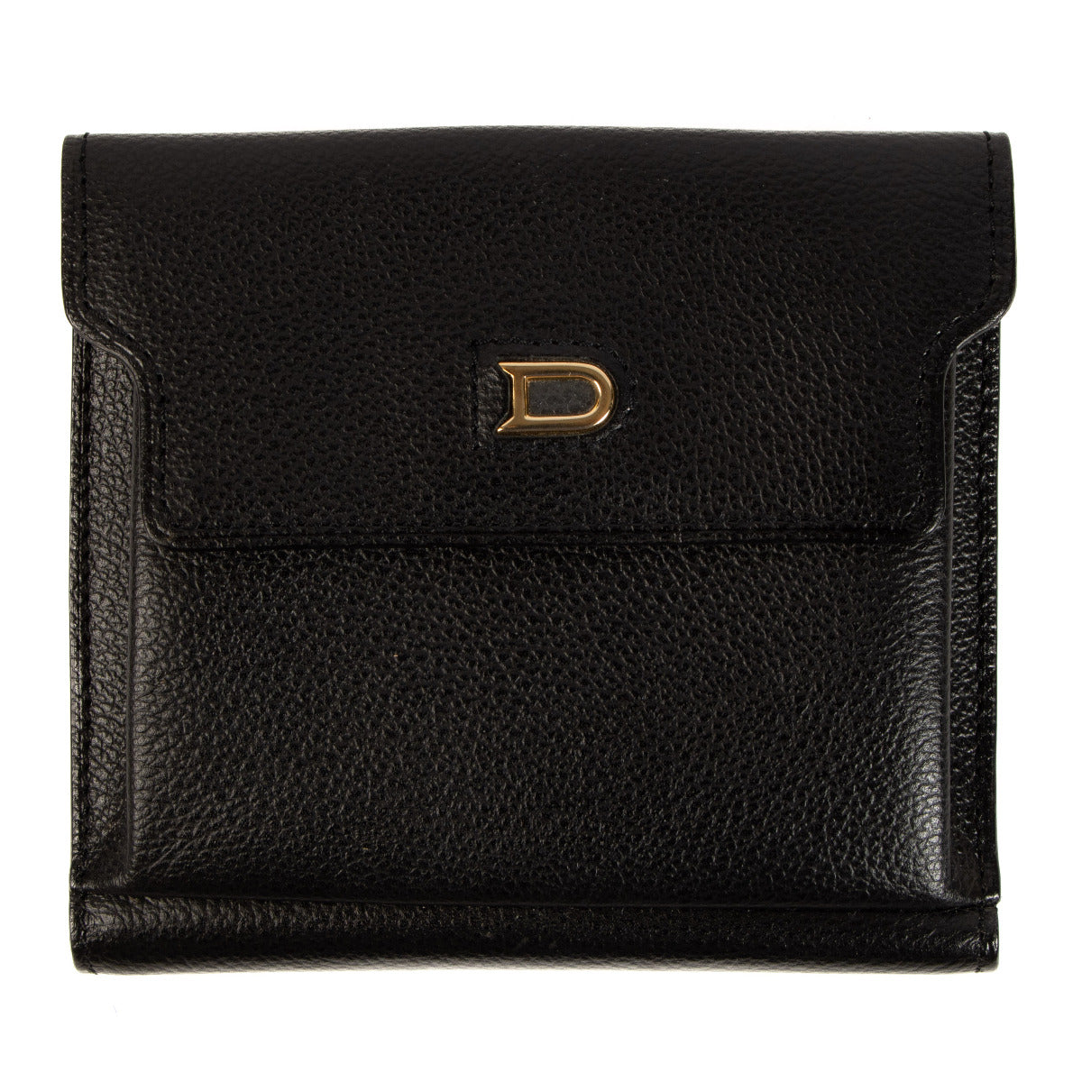 Delvaux Black Flap Wallet
