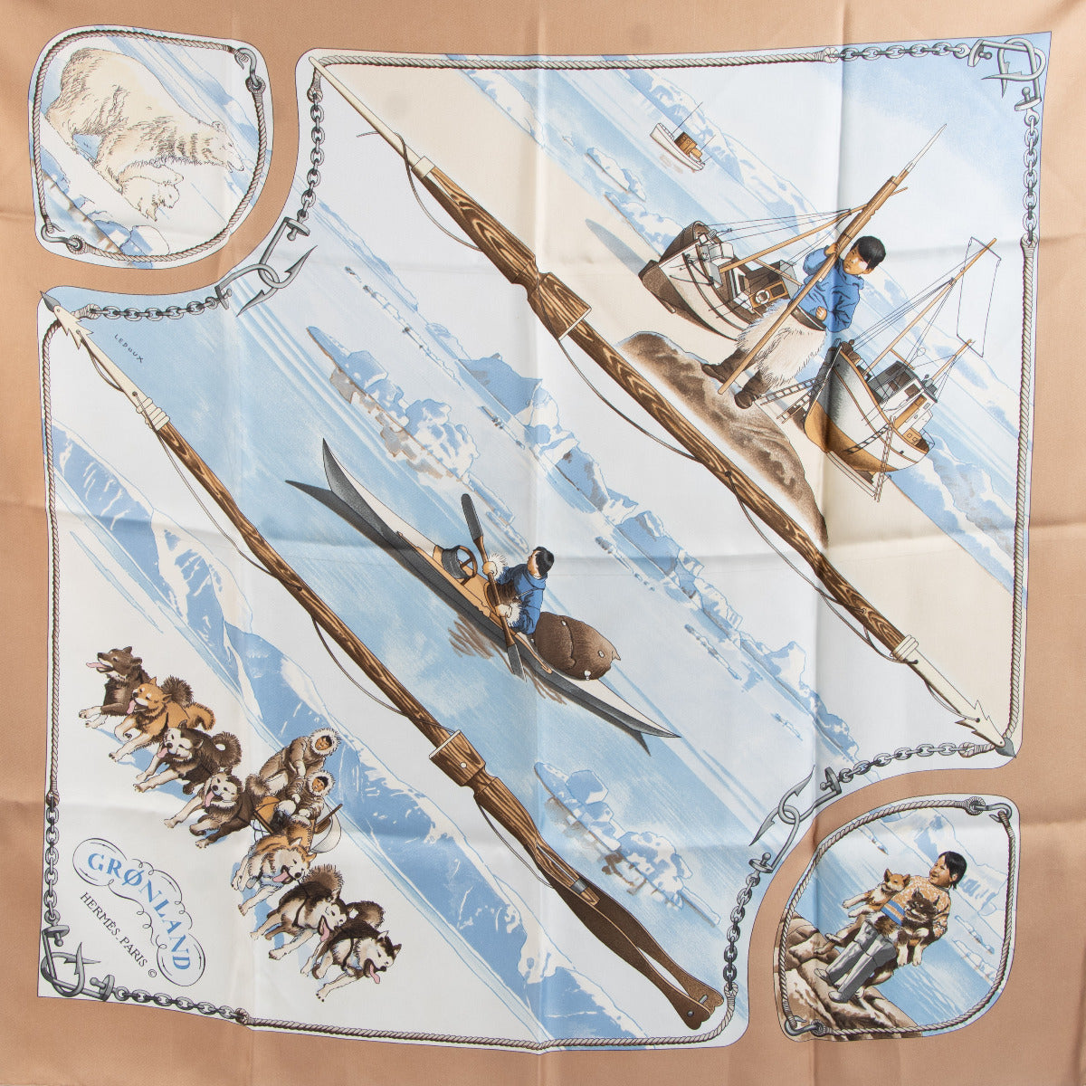 Carré de soie Gronland Hermès