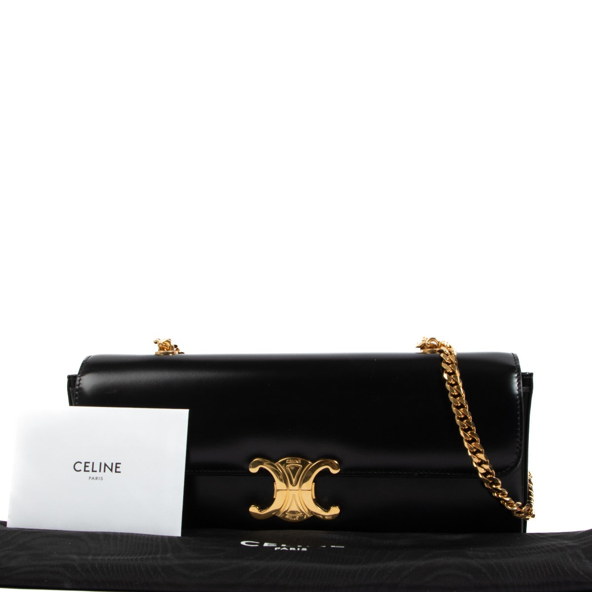 Celine Triomphe Chain Shoulder Bag