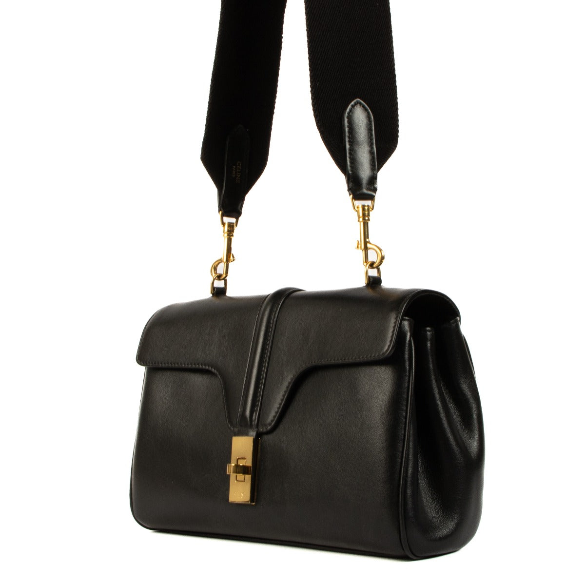 Sac Teen Soft 16 Celine en veau lisse noir
