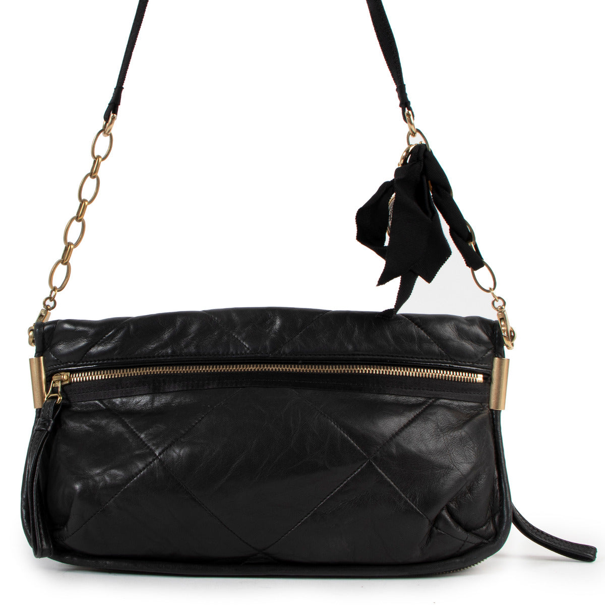 Lanvin Black Quilted Crossbody Bag