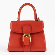 Delvaux Red Grained Brillant MM Bag aan de beste prijs bij Labellov tweedehands luxe in Antwerpen en Knokke.