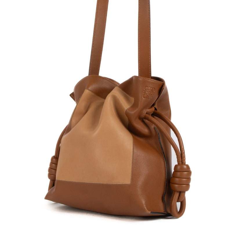 shop 100% authentic second hand Loewe Cognac Leather Flamenco Shoulder bag on Labellov.com