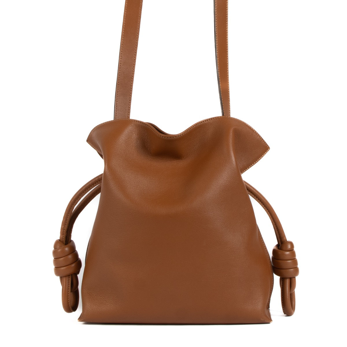 shop 100% authentic second hand Loewe Cognac Leather Flamenco Shoulder bag on Labellov.com