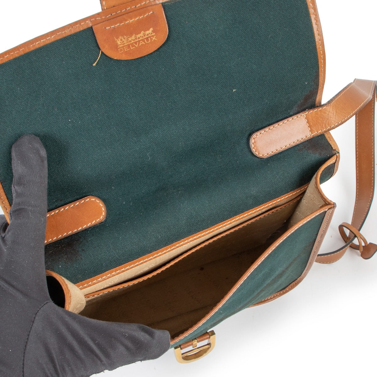 Delvaux Canvas Brillant Messenger Bag