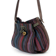 Delvaux Multicolor Toile de Cuir Bannière Shoulder Bag