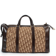Christian Dior Brown Oblique Vintage Travel Boston Keepall 45 Bag