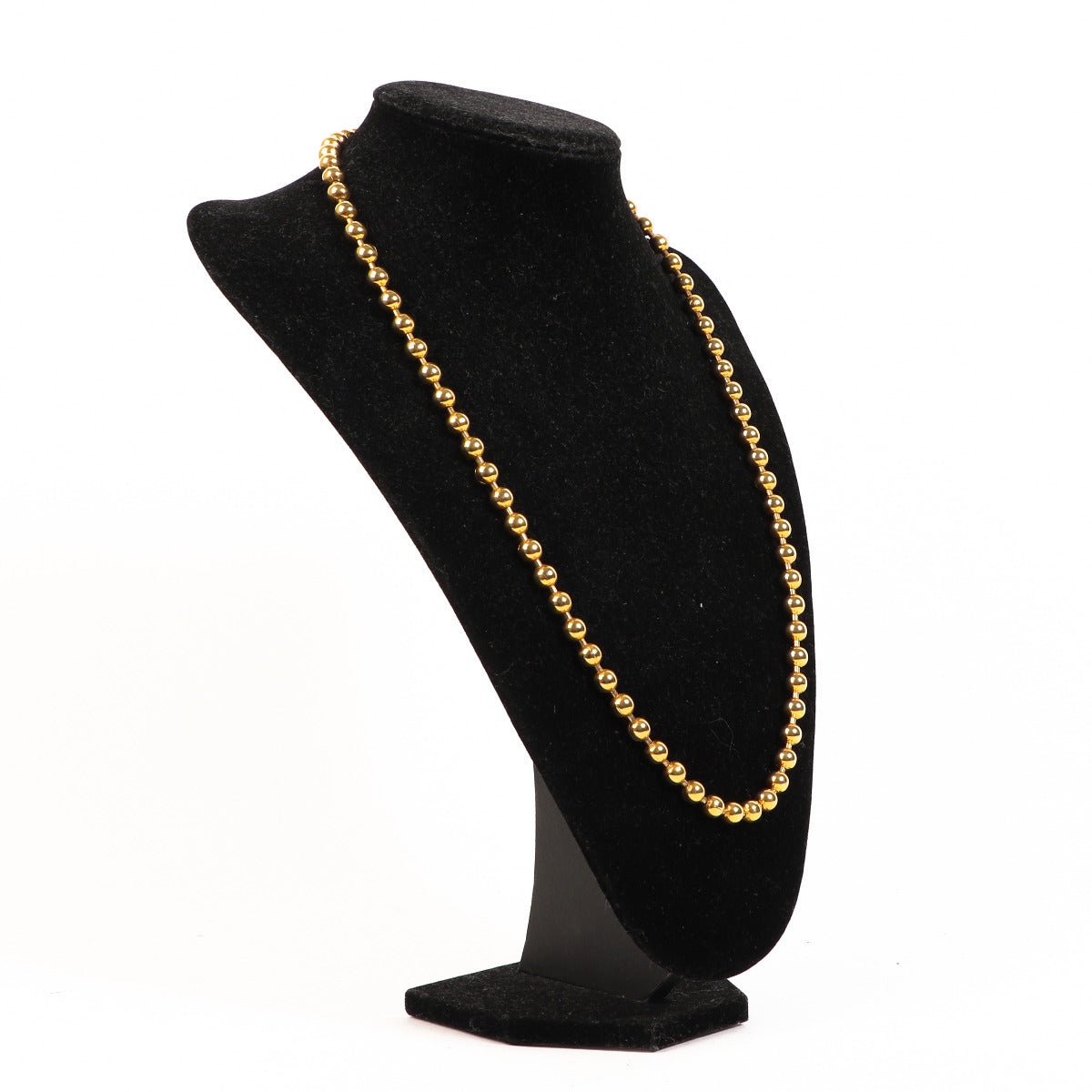 Yves Saint Laurent Vintage Gold Bead Necklace