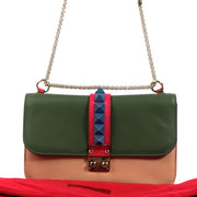 Valentino Garavani Multicolor Medium Glam Lock Bag