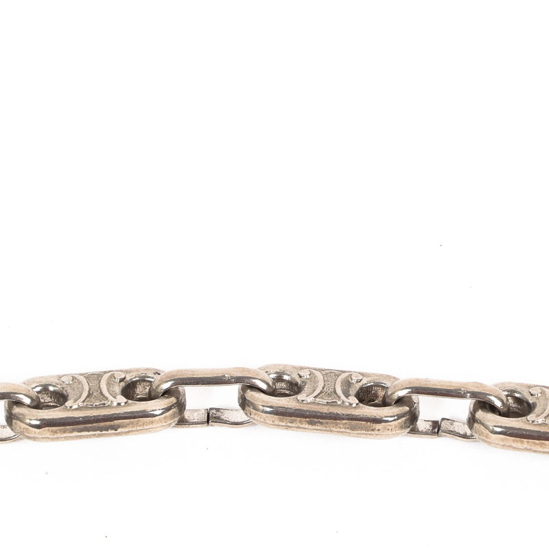 Celine Zilveren Met Ketting Triomphe Vintage Riem/Ketting
