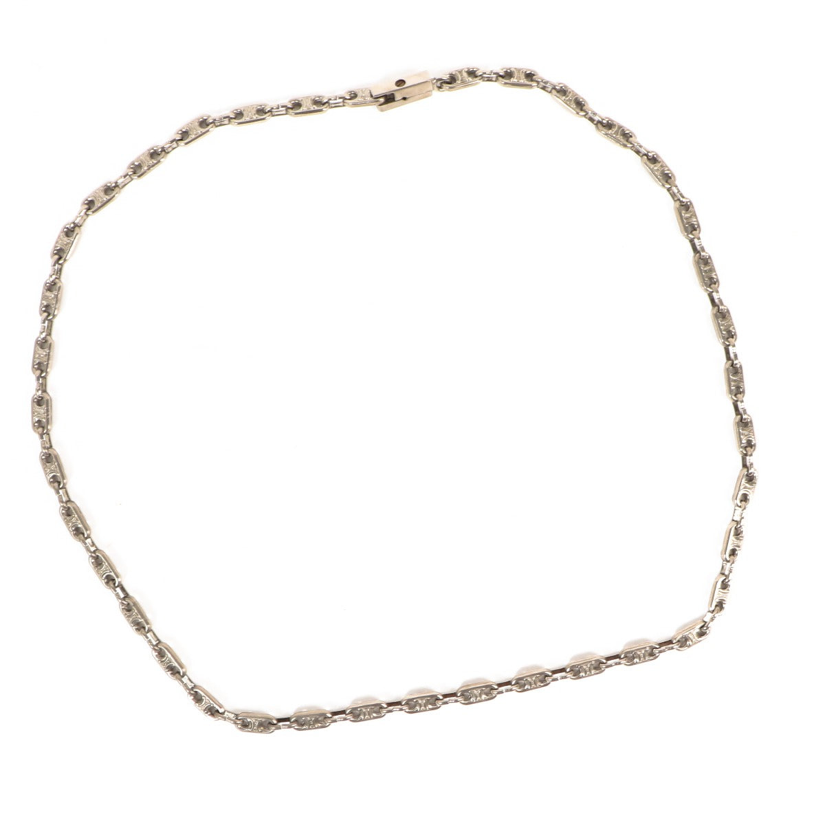 Celine Silver Metal Chained Triomphe Vintage Belt/Necklace