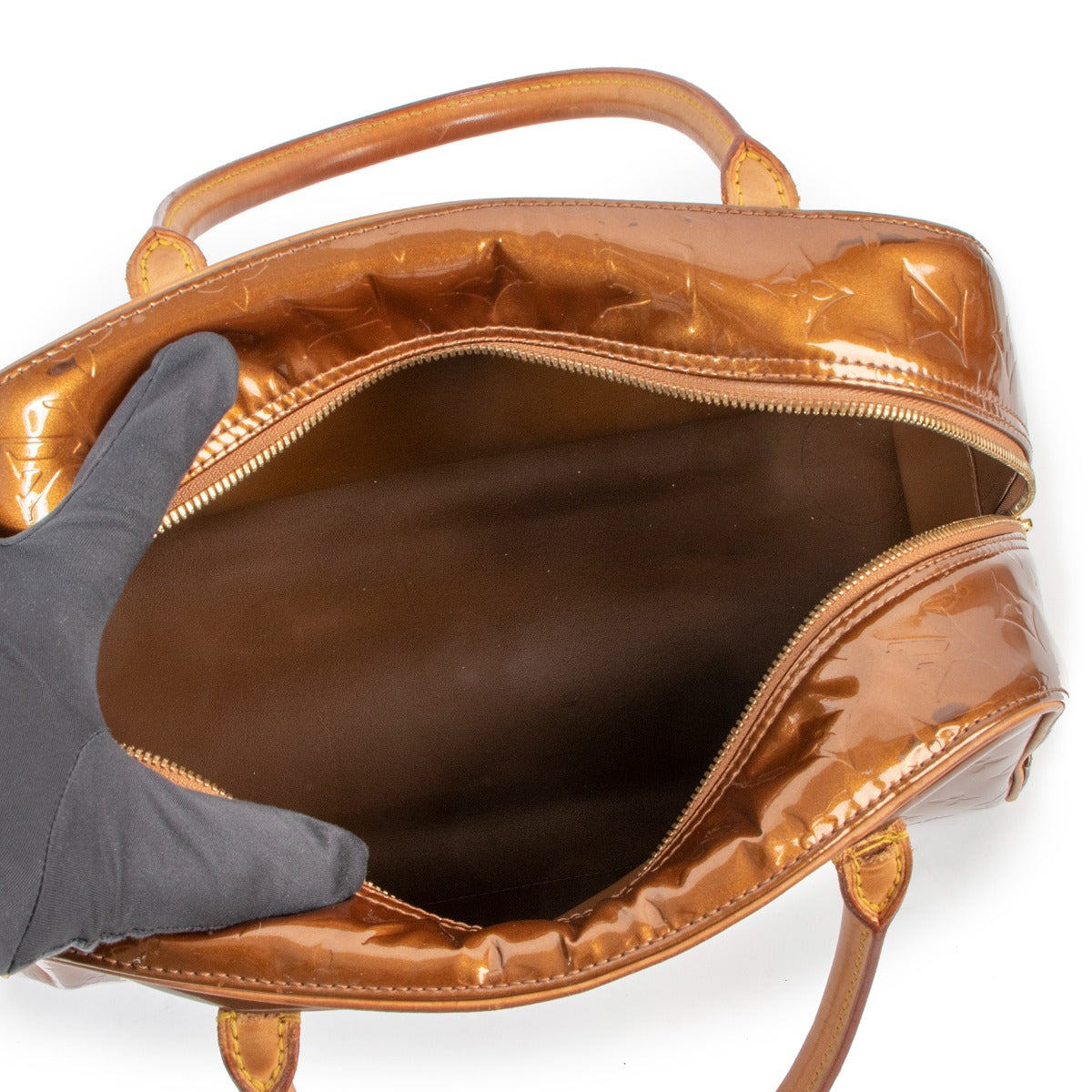 Louis Vuitton Bronze Monogram Vernis Tompkins Square Bag