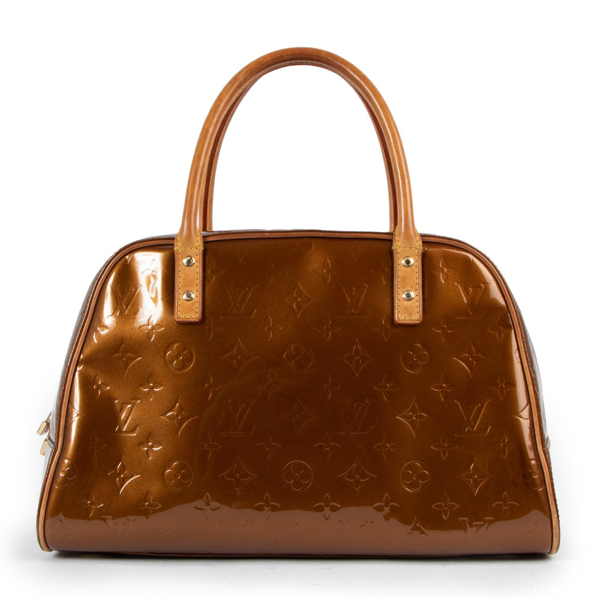 Louis Vuitton Bronze Monogram Vernis Tompkins Square Bag
