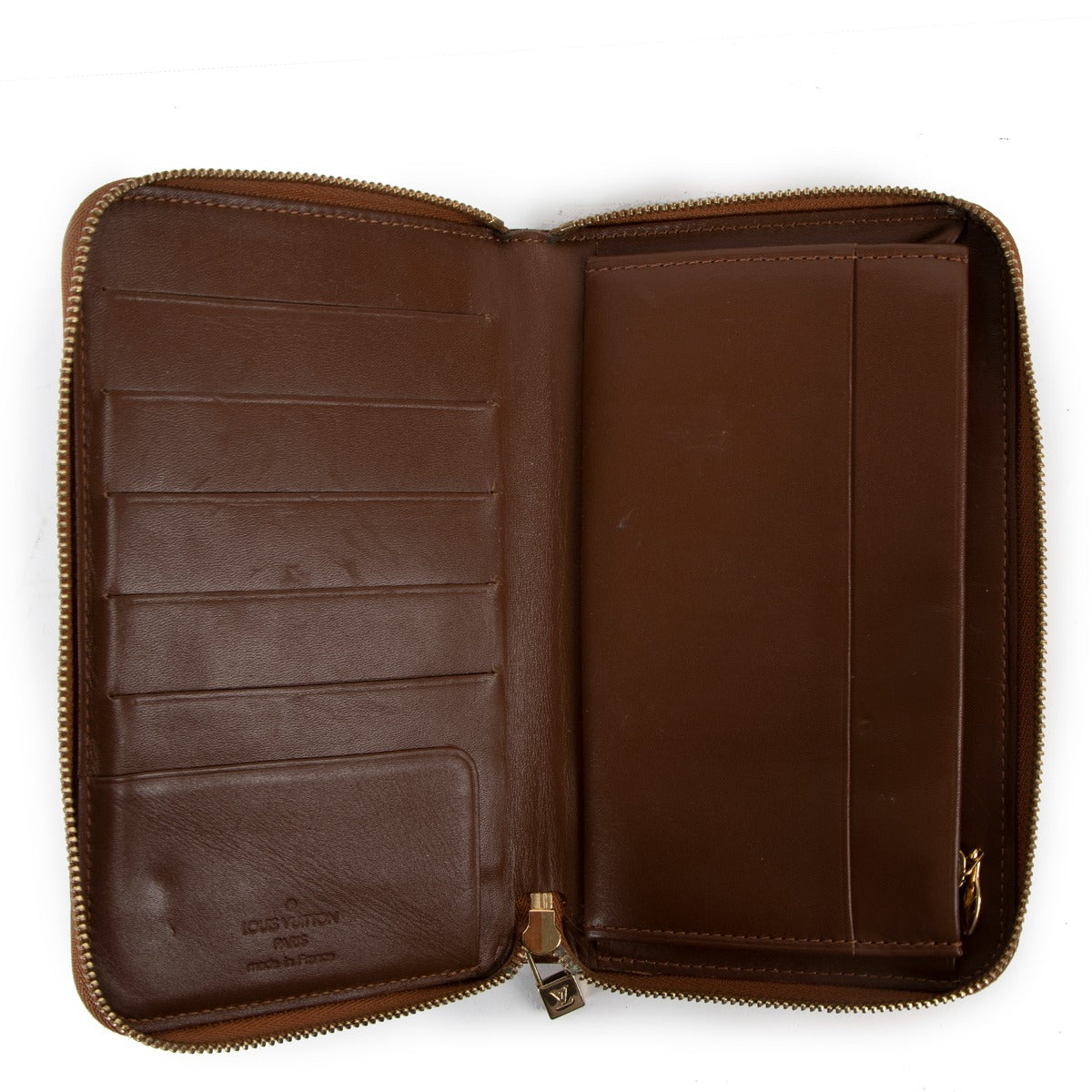 Louis Vuitton Brown Monogram Vernis Zippy Wallet