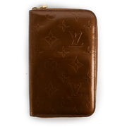 Louis Vuitton Bronze Monogram Vernis Zippy Wallet