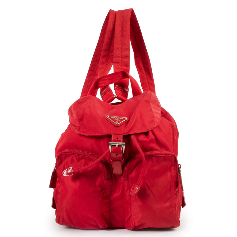 Prada Red Tessuto Nylon Mini Backpack