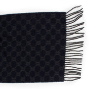 Celine Reversible Blue/Grey Triomphe Cashmere Scarf