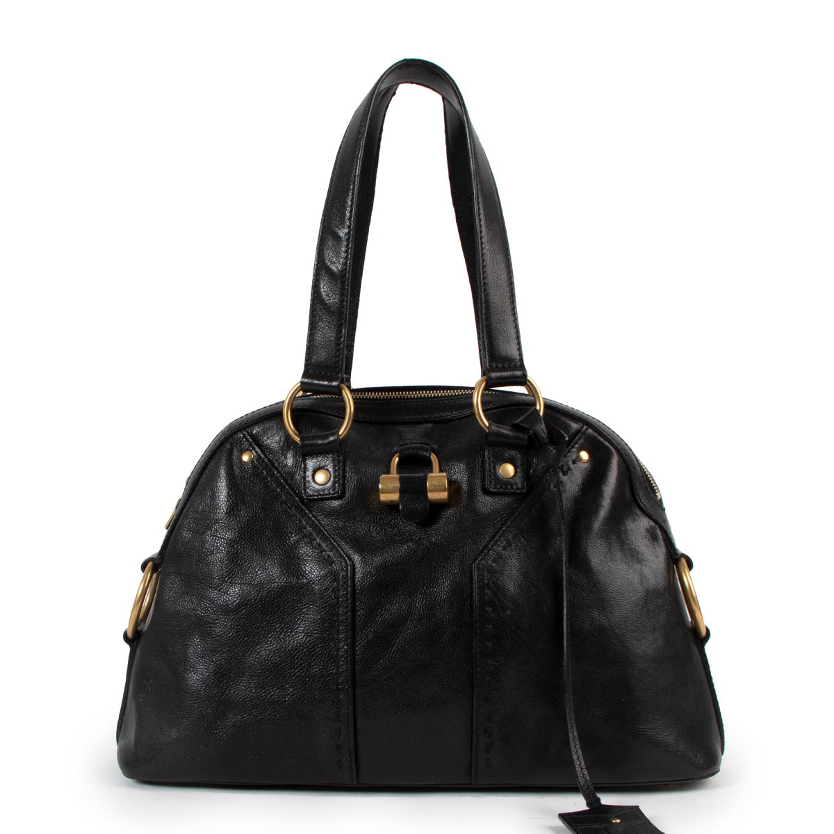 Yves Saint Laurent Black Leather Muse Shoulder Bag