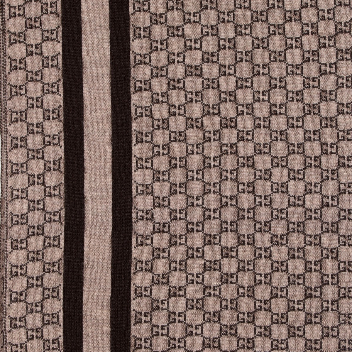 Gucci Beige GG Wool Scarf