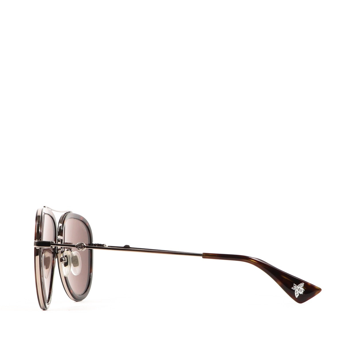 Buy an authentic pair of second hand Gucci Brown Tortoise Aviator Sunglasses in very good condition at Labellov.com