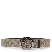 Gucci GG Supreme Interlocking G Buckle Belt