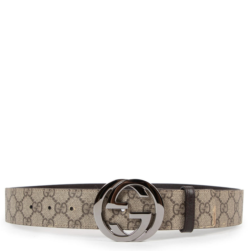 Gucci GG Supreme Interlocking G Buckle Belt