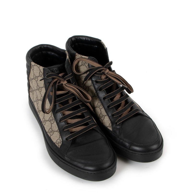 Gucci GG Supreme Leather High Top Sneakers