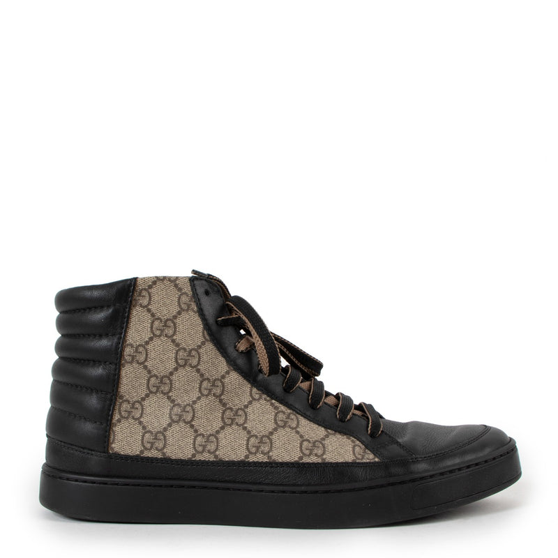 Gucci GG Supreme Leather High Top Sneakers