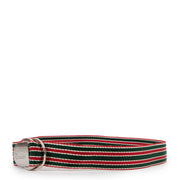 Gucci Striped Web Red/Green Nylon Belt