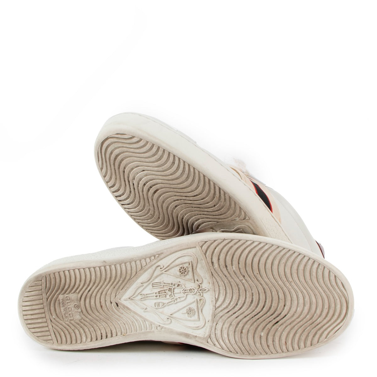 Gucci White Ace Elastic Band Sneakers - Size 42