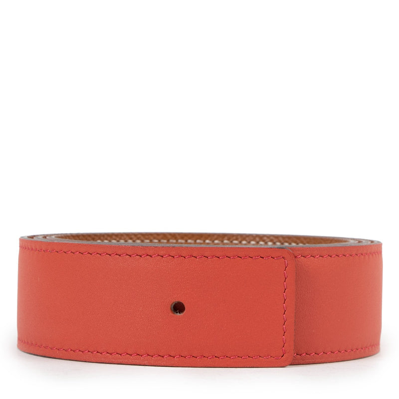 Hermès Capucine Swift/Gold Epsom Leather Belt Strap