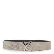 Louis Vuitton Initials Grey Mini Damier Belt