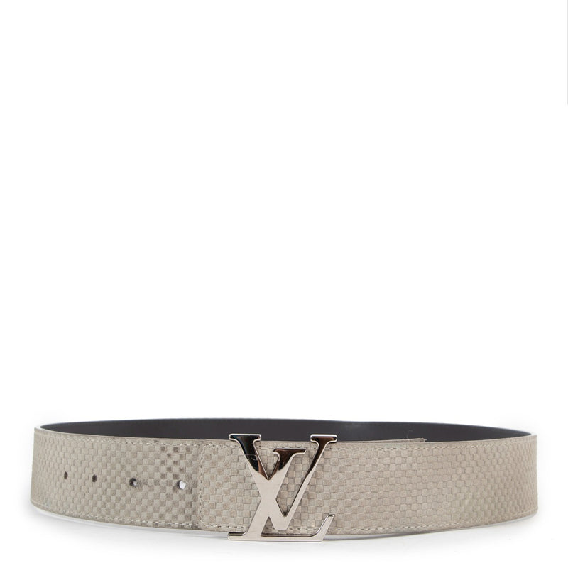 Louis Vuitton Initials Grey Mini Damier Belt