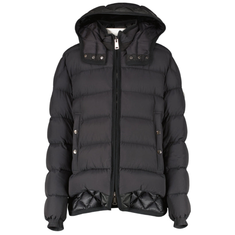 Buy an authentic second hand Moncler Black Puffer Jacket - Size 2 in very good condition at Labellov.com